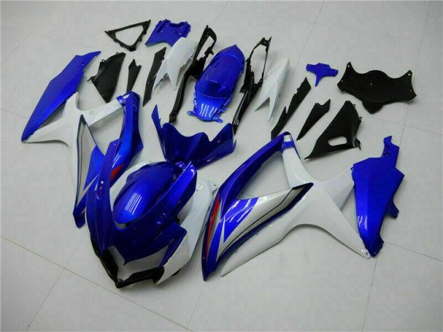 2008-2010 Blue White Suzuki GSXR 600/750 Motorcycle Fairing Kit 2008-2010 Blue White Suzuki GSXR 600/750 Motorcycle Fairing Kit