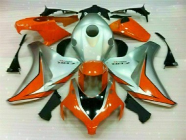 2008-2011 Silver Orange Honda CBR1000RR Bike Fairings