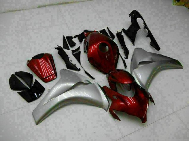 2008-2011 Red Silver Honda CBR1000RR Replacement Motorcycle Fairings