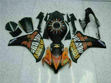 2008-2011 Orange Black Honda CBR1000RR Motorcyle Fairings