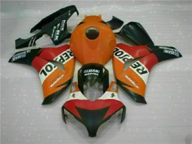 2008-2011 Orange Repsol Honda CBR1000RR Replacement Fairings