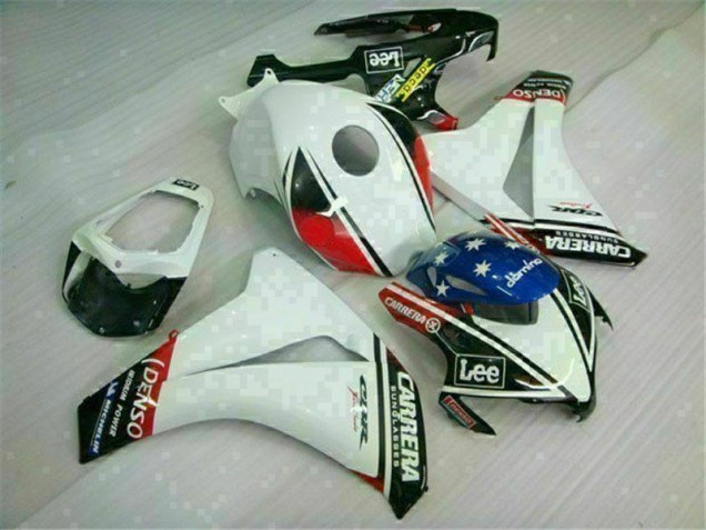 2008-2011 White Honda CBR1000RR Motorcycle Fairings & Plastics