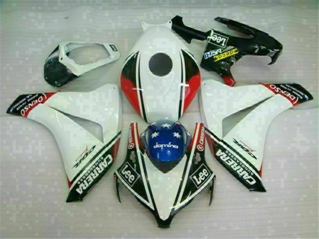 2008-2011 White Honda CBR1000RR Motorcycle Fairings & Plastics