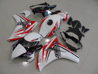 2008-2011 White Red HRC Honda CBR1000RR Bike Fairings