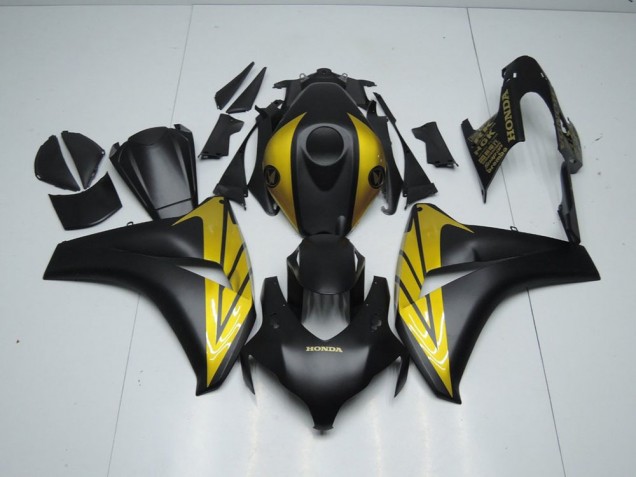2008-2011 Matte Black and Gold Honda CBR1000RR Bike Fairings 2008-2011 Matte Black and Gold Honda CBR1000RR Bike Fairings