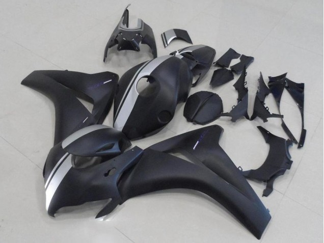 2008-2011 Matte Black and Silver Honda CBR1000RR Motorbike Fairing 2008-2011 Matte Black and Silver Honda CBR1000RR Motorbike Fairing