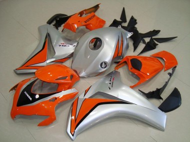 2008-2011 Orange Silver Honda CBR1000RR Motorcycle Fairing
