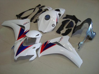 2008-2011 White Blue OEM Style Honda CBR1000RR Replacement Fairings