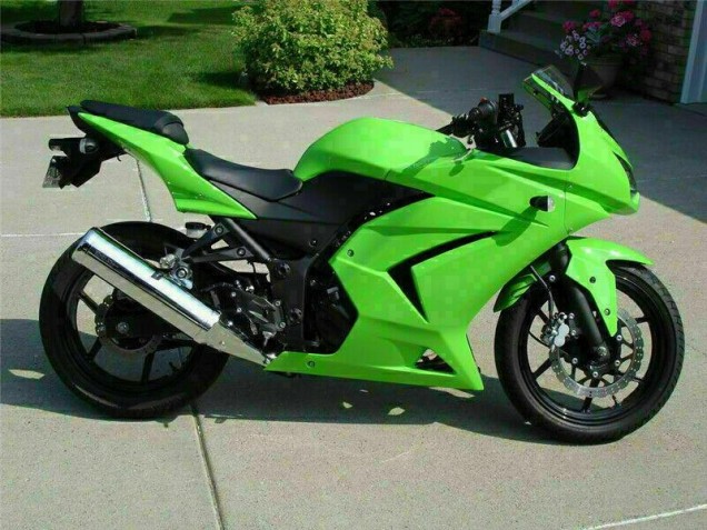 2008-2012 Green Kawasaki EX250 Motorcycle Fairings Kits 2008-2012 Green Kawasaki EX250 Motorcycle Fairings Kits