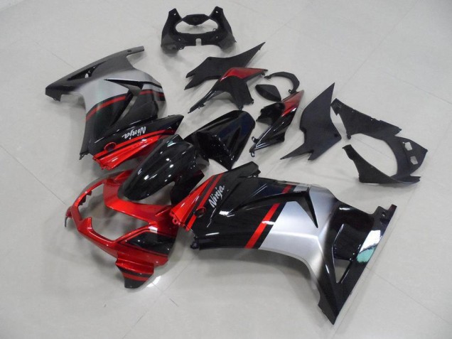 2008-2012 Candy Red Black Silver Kawasaki ZX250R Motorcycle Fairing 2008-2012 Candy Red Black Silver Kawasaki ZX250R Motorcycle Fairing