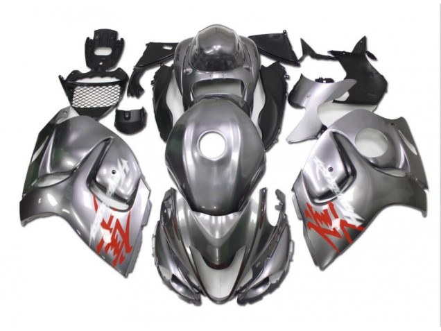 2008-2019 Silver Suzuki GSXR 1300 Hayabusa Motor Fairings 2008-2019 Silver Suzuki GSXR 1300 Hayabusa Motor Fairings