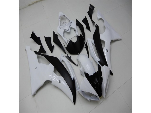 2008-2016 White Black Yamaha YZF R6 Bike Fairings & Bodywork