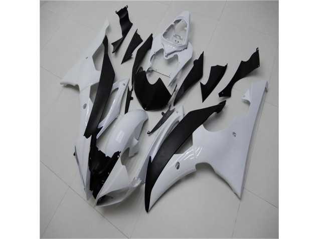 2008-2016 White Black Yamaha YZF R6 Bike Fairings & Bodywork