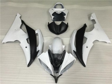 2008-2016 White Black Yamaha YZF R6 Bike Fairings & Bodywork