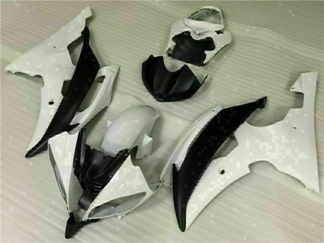 2008-2016 White Black Yamaha YZF R6 Motorcycle Fairings Kit 2008-2016 White Black Yamaha YZF R6 Motorcycle Fairings Kit