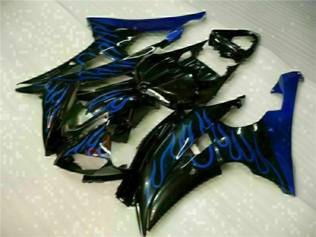 2008-2016 Blue Flame Black Yamaha YZF R6 Motorcylce Fairings 2008-2016 Blue Flame Black Yamaha YZF R6 Motorcylce Fairings
