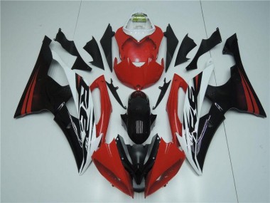 2008-2016 Red White Yamaha YZF R6 Motorcyle Fairings
