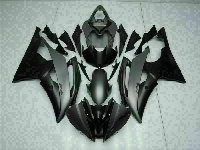 2008-2016 Grey Black Yamaha YZF R6 Motor Fairings