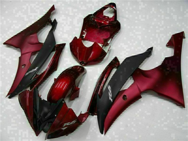 2008-2016 Red Black Yamaha YZF R6 Motorcylce Fairings 2008-2016 Red Black Yamaha YZF R6 Motorcylce Fairings