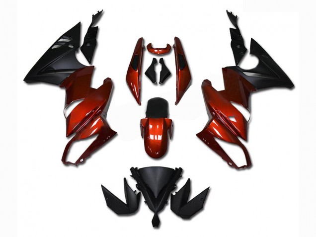 2009-2011 Red Kawasaki EX650 Bike Fairing 2009-2011 Red Kawasaki EX650 Bike Fairing
