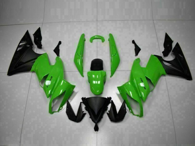 2009-2011 Green Black Kawasaki EX650 Motor Bike Fairings 2009-2011 Green Black Kawasaki EX650 Motor Bike Fairings