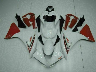 2009-2011 White Red Yamaha YZF R1 Bike Fairing Kit