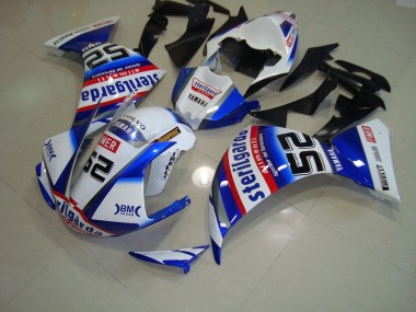 2009-2011 White Black Sterilgarda Yamaha YZF R1 Motorbike Fairing