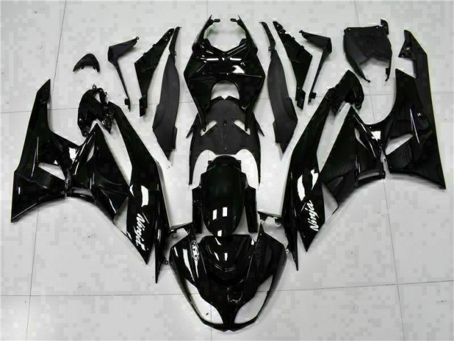 2009-2012 Black White Ninja Kawasaki ZX6R Replacement Fairings 2009-2012 Black White Ninja Kawasaki ZX6R Replacement Fairings
