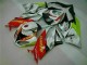 2009-2012 White Red H. Energy Kawasaki ZX6R Motorcycle Fairings Kit 2009-2012 White Red H. Energy Kawasaki ZX6R Motorcycle Fairings Kit