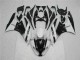 2009-2012 Black White Kawasaki ZX6R Motorcycle Fairings 2009-2012 Black White Kawasaki ZX6R Motorcycle Fairings