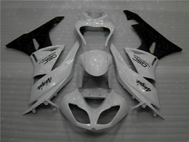 2009-2012 White Black Ninja Kawasaki ZX6R Motorbike Fairings 2009-2012 White Black Ninja Kawasaki ZX6R Motorbike Fairings