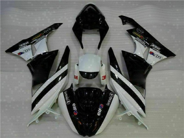 2009-2012 Black White 3M Touch4 Kawasaki ZX6R Motorcycle Fairing Kits 2009-2012 Black White 3M Touch4 Kawasaki ZX6R Motorcycle Fairing Kits