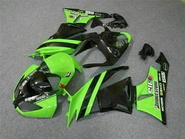 2009-2012 Black Green 3M Touch4 Kawasaki ZX6R Motorbike Fairing 2009-2012 Black Green 3M Touch4 Kawasaki ZX6R Motorbike Fairing