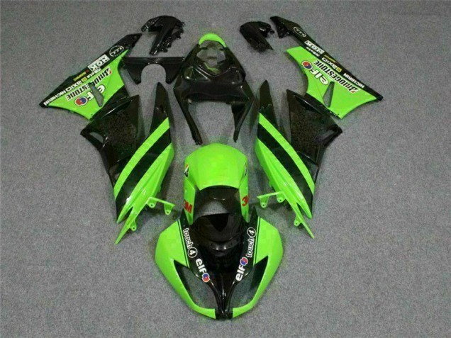 2009-2012 Black Green 3M Touch4 Kawasaki ZX6R Motorbike Fairing 2009-2012 Black Green 3M Touch4 Kawasaki ZX6R Motorbike Fairing