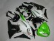 2009-2012 Green Black White 25 Kawasaki ZX6R Bike Fairings 2009-2012 Green Black White 25 Kawasaki ZX6R Bike Fairings