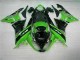 2009-2012 Green Black Kawasaki ZX6R Motor Bike Fairings 2009-2012 Green Black Kawasaki ZX6R Motor Bike Fairings