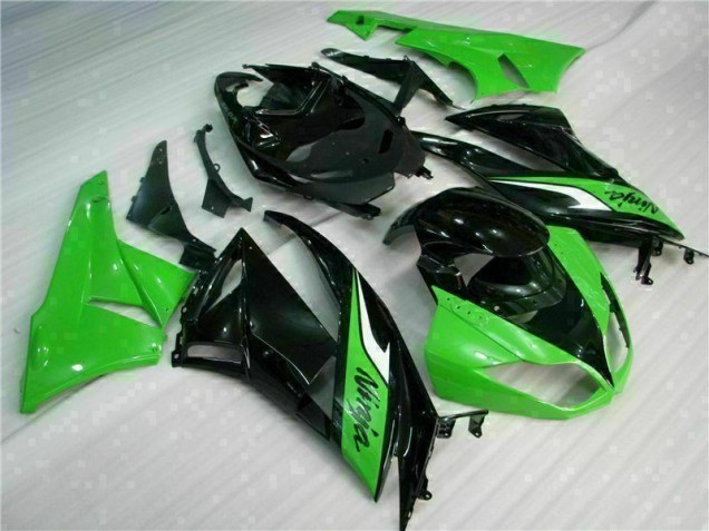 2009-2012 Black Green Kawasaki ZX6R Bike Fairing Kit 2009-2012 Black Green Kawasaki ZX6R Bike Fairing Kit