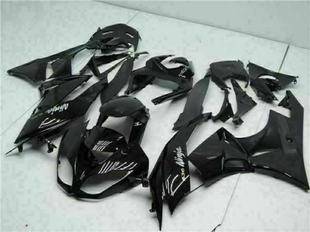 2009-2012 Black White Ninja 636 Kawasaki ZX6R Moto Fairings 2009-2012 Black White Ninja 636 Kawasaki ZX6R Moto Fairings