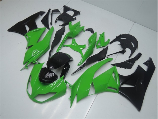 2009-2012 Green Black Kawasaki ZX6R Replacement Motorcycle Fairings 2009-2012 Green Black Kawasaki ZX6R Replacement Motorcycle Fairings
