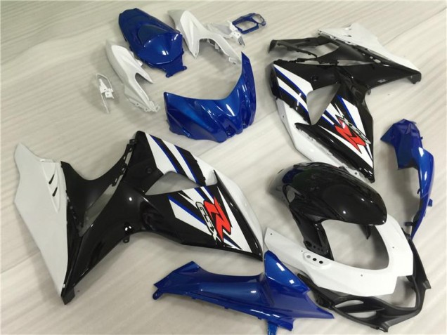 2009-2016 White Blue Black Suzuki GSXR1000 Motorbike Fairings 2009-2016 White Blue Black Suzuki GSXR1000 Motorbike Fairings