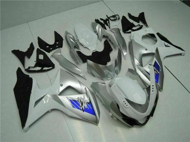 2009-2016 Silver White Suzuki GSXR1000 Motorcycle Bodywork 2009-2016 Silver White Suzuki GSXR1000 Motorcycle Bodywork