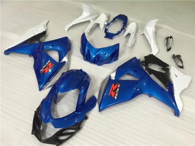 2009-2016 Blue White Suzuki GSXR1000 Motor Fairings 2009-2016 Blue White Suzuki GSXR1000 Motor Fairings