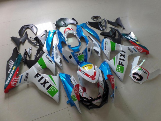 2009-2016 Light Blue Fixi Suzuki GSXR 1000 K9 Motorcycle Fairing Kits 2009-2016 Light Blue Fixi Suzuki GSXR 1000 K9 Motorcycle Fairing Kits
