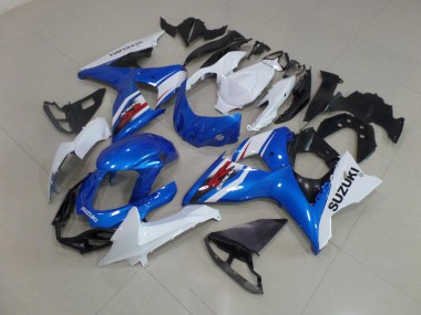 2009-2016 Blue White Suzuki GSXR 1000 K9 Motorcyle Fairings
