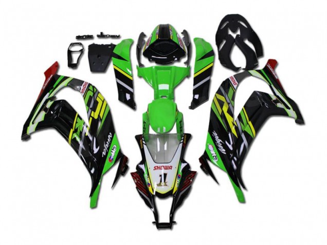 2011-2015 Green Black Kawasaki ZX10R Bike Fairings 2011-2015 Green Black Kawasaki ZX10R Bike Fairings