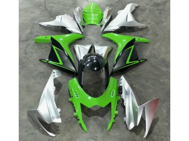 2011-2021 Green Silver Suzuki GSXR 600/750 Bike Fairing Kit 2011-2021 Green Silver Suzuki GSXR 600/750 Bike Fairing Kit