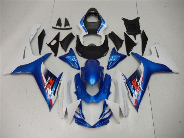 2011-2021 Blue White Suzuki GSXR 600/750 Motorcycle Replacement Fairings 2011-2021 Blue White Suzuki GSXR 600/750 Motorcycle Replacement Fairings