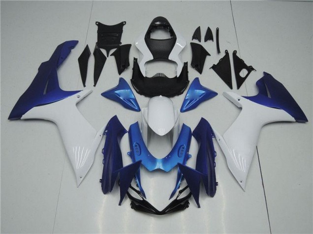 2011-2021 White Blue Suzuki GSXR 600/750 Replacement Fairings 2011-2021 White Blue Suzuki GSXR 600/750 Replacement Fairings