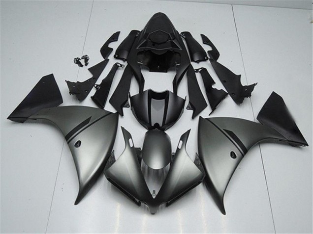 2012-2014 Matte Grey Black Yamaha YZF R1 Replacement Fairings