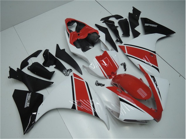 2012-2014 White Red Black Yamaha YZF R1 Motorcylce Fairings